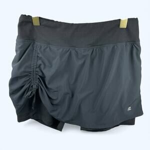 Road Runner Sports 2-in-1 Skort WIth Drawstring detail on side Black Size medium
